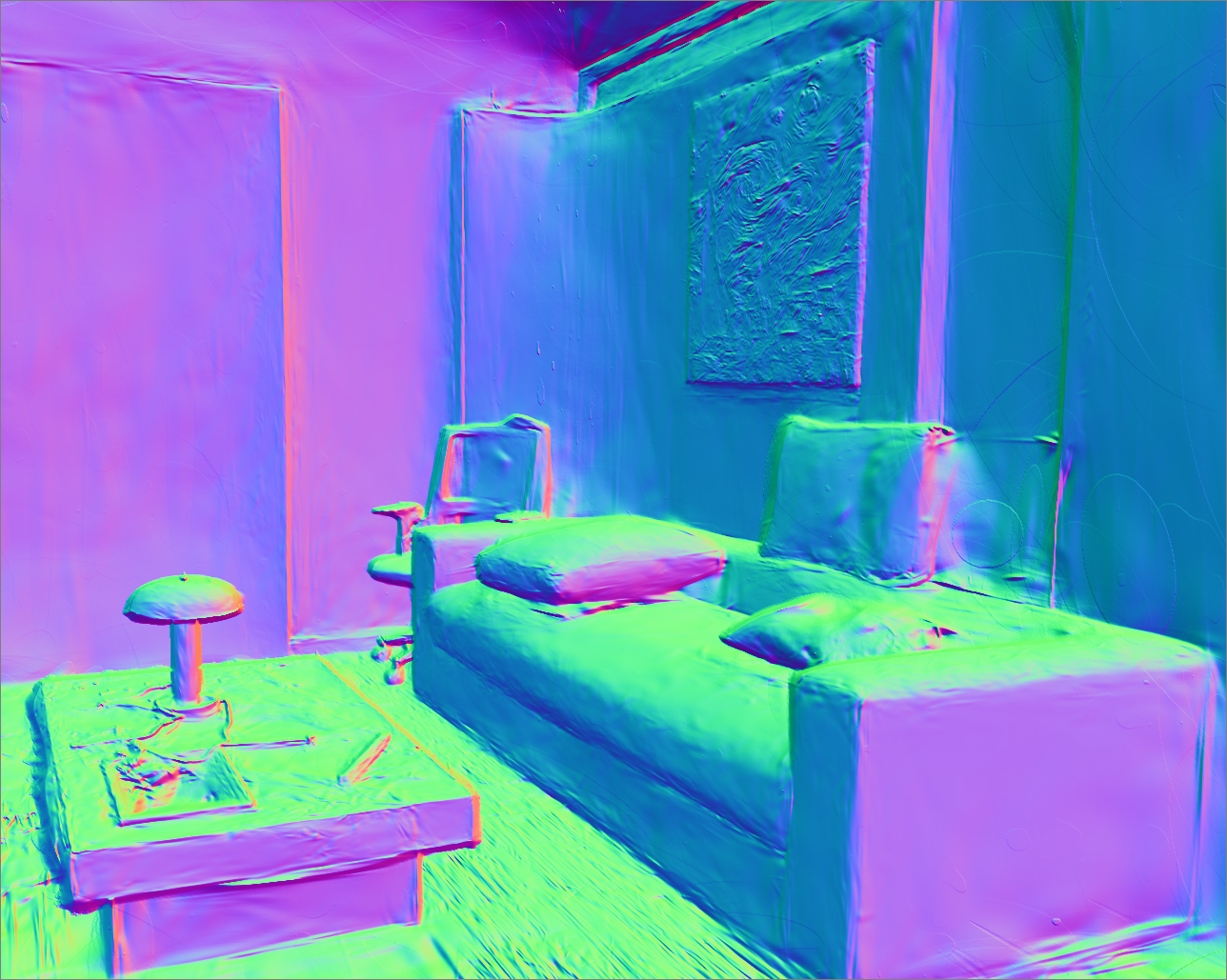 3D Gaussian Splatting reconstruction of the same scene